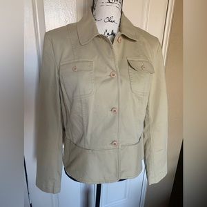 Talbots Tan Fitted Blazer